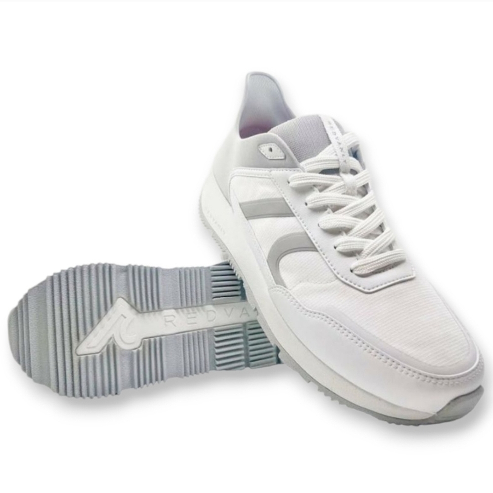 White and Gray Athletic Shoes
